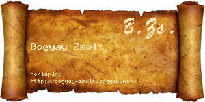 Bogyay Zsolt névjegykártya